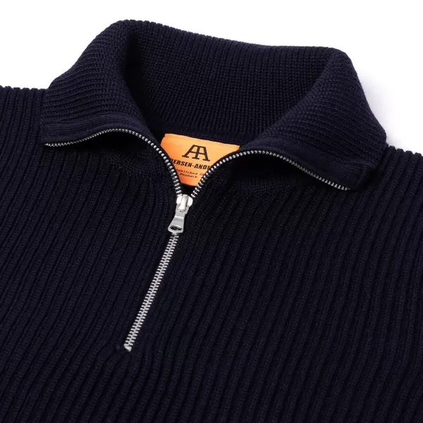 Sonderangebote X MJ Andersen-Andersen X Mj: Pullover „Half-Zip Troyer" Aus Reiner Merinowolle* Strickwaren