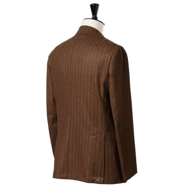 Orazio Luciano Anzug „Vintage-Chalkstripe" Aus Reiner Wolle „Vintage Fox" Von Fox Brot* Anzugjacke