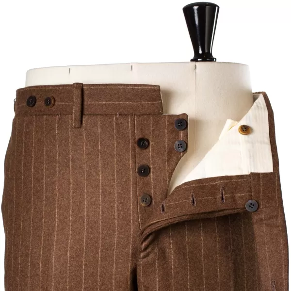 Orazio Luciano Anzug „Vintage-Chalkstripe" Aus Reiner Wolle „Vintage Fox" Von Fox Brot* Anzugjacke