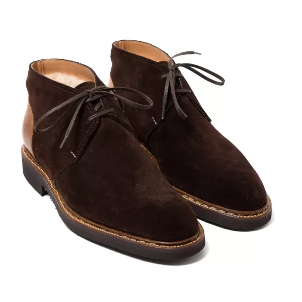 Saint Crispin's Bootee „Winter Sport Chukka" Aus Dunkelbraunem Wildleder - Enti* Mto