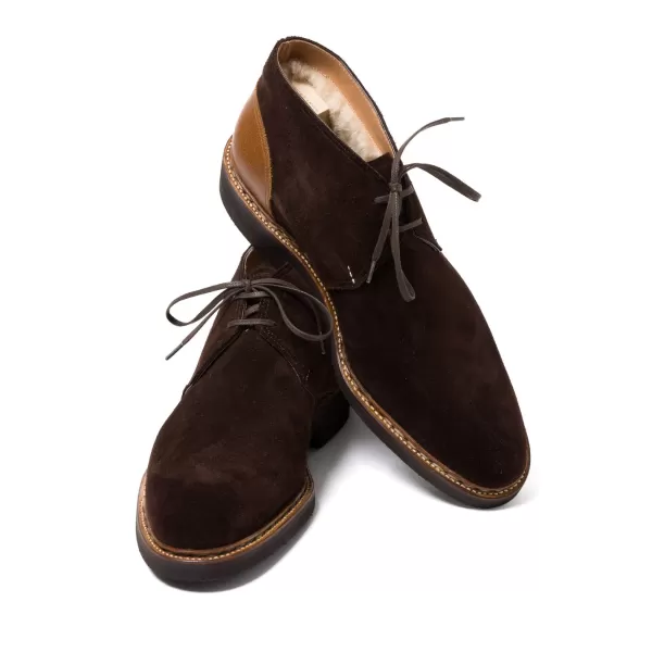 Saint Crispin's Bootee „Winter Sport Chukka" Aus Dunkelbraunem Wildleder - Enti* Mto