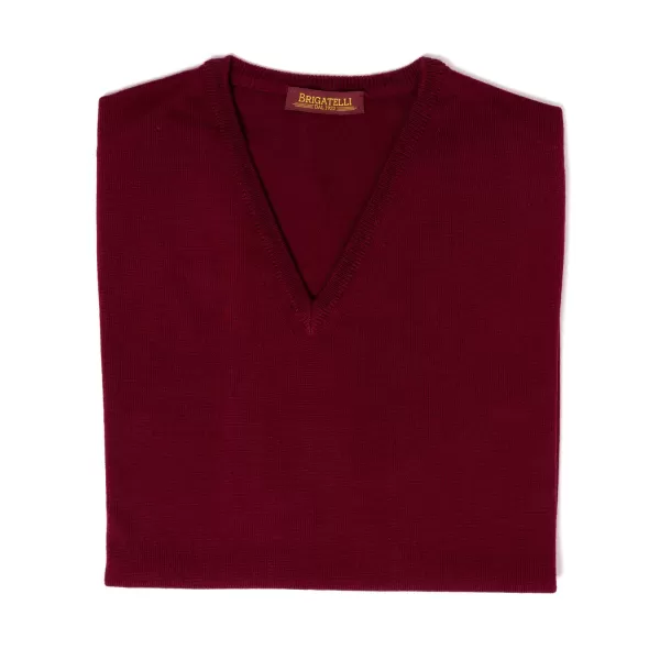 Brigatelli seit 1922 Brigatelli Dal 1922 Per Michael Jondral: V-Pullover Aus Feinstem Merin* Strickwaren