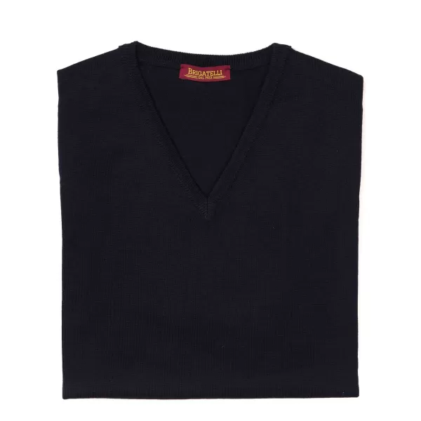 Brigatelli seit 1922 Brigatelli Dal 1922 Per Michael Jondral: V-Pullover Aus Feinstem Merin* Strickwaren