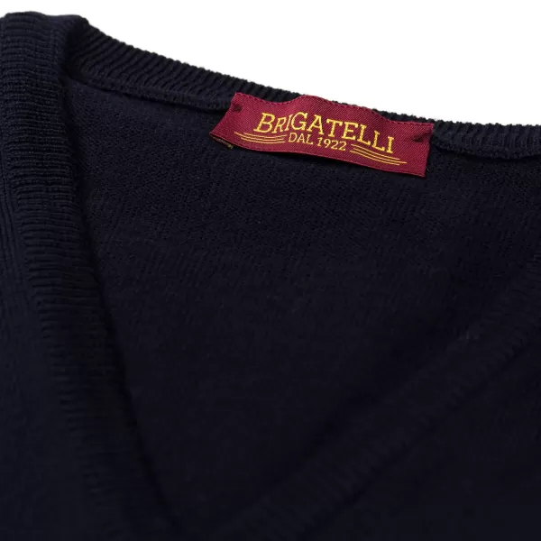 Brigatelli seit 1922 Brigatelli Dal 1922 Per Michael Jondral: V-Pullover Aus Feinstem Merin* Strickwaren
