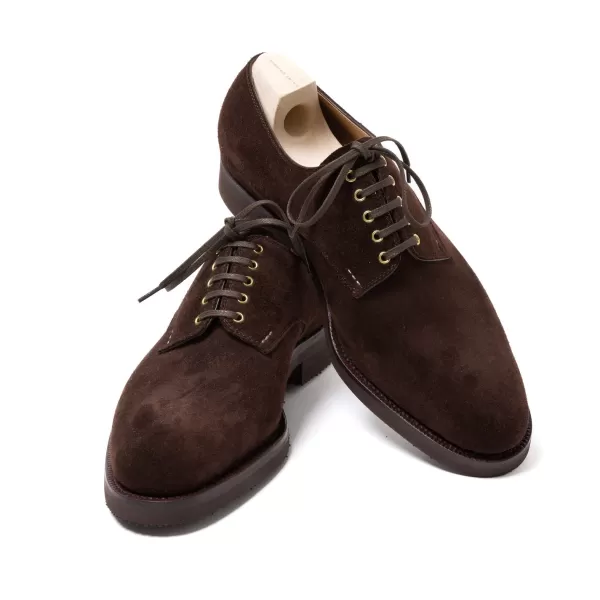 Saint Crispin's Derby „Blucher" Aus Dunkelbraunem Wildleder Reine Handarbeit* Mto