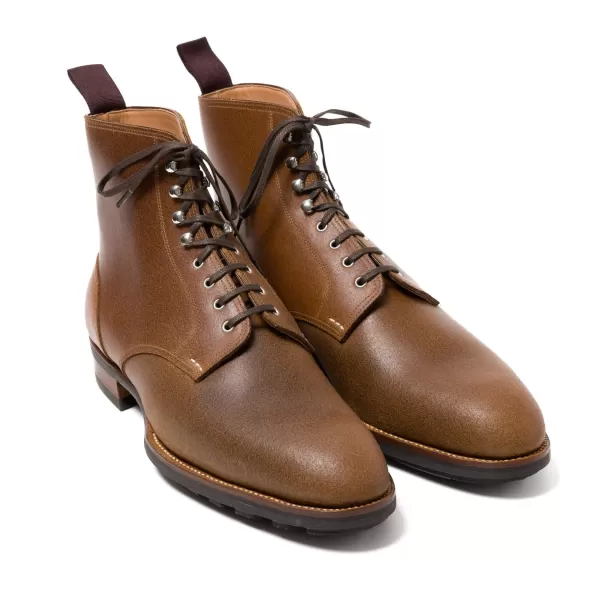 Saint Crispin's Derby-Stiefel „Mountain Walk" Aus Braunem Juchtenleder - E* Mto