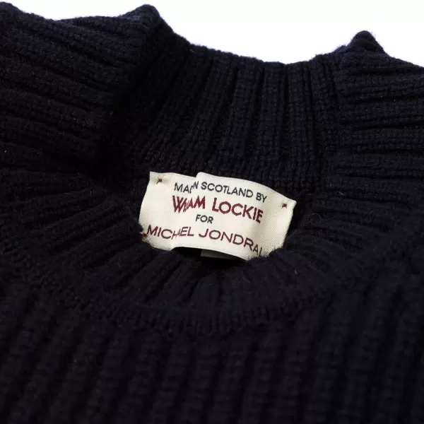 William Lockie Dunkelblauer Pullover „Joss Earl" Aus Reiner Lammwolle 8-Fadig* Strickwaren