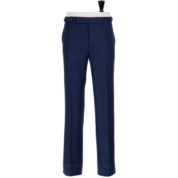 Rota Sartorial Exklusiv Bei Michael Jondral: Blau Karierte Flanellhose „Galles" In P* Hose
