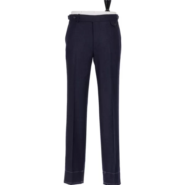 Rota Sartorial Exklusiv Bei Michael Jondral: Blaue Flanellhose Aus Reiner Wolle Rota Sart* Hose