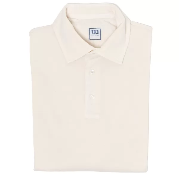 Fedeli Exklusiv Bei Michael Jondral: Langarm-Poloshirt „North" Von Pure Giza Co* Poloshirts Langarm