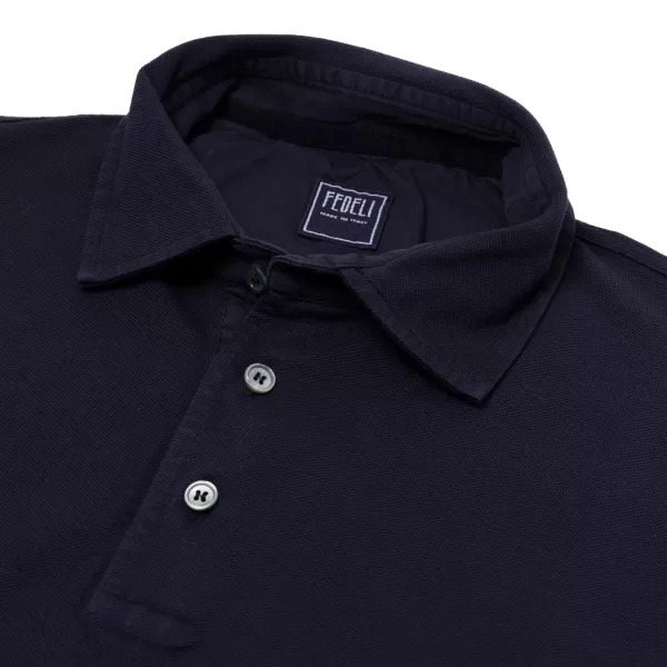 Fedeli Exklusiv Bei Michael Jondral: Langarm-Poloshirt „North" Von Pure Giza Co* Poloshirts Langarm