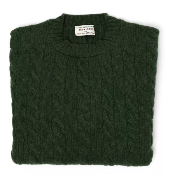 William Lockie Exklusiv Bei Mj: Pullover „Crew Cable-Rib" Aus Reinem Geelong* Strickwaren