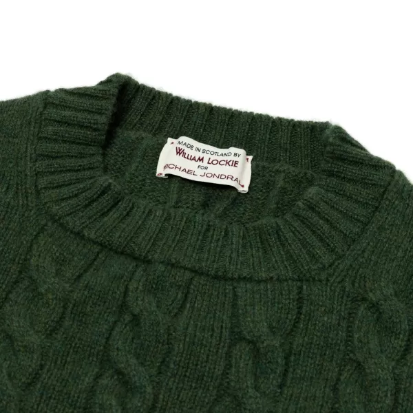 William Lockie Exklusiv Bei Mj: Pullover „Crew Cable-Rib" Aus Reinem Geelong* Strickwaren