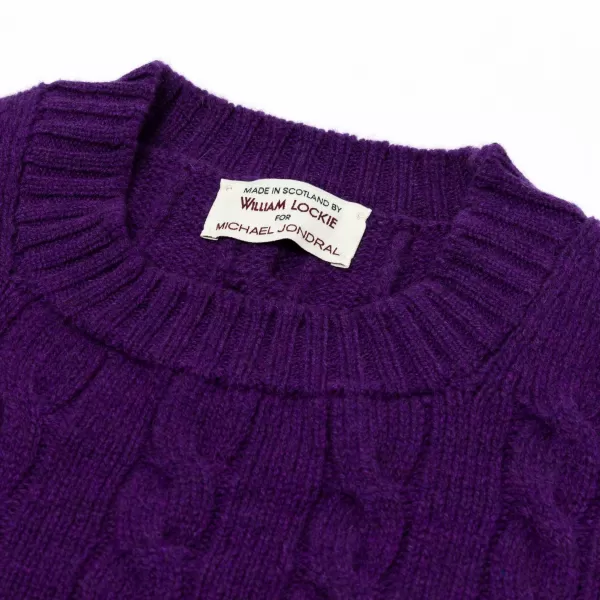 William Lockie Exklusiv Bei Mj: Pullover „Crew Cable-Rib" Aus Reinem Geelong* Strickwaren