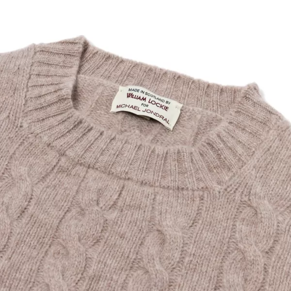 William Lockie Exklusiv Bei Mj: Pullover „Crew Cable-Rib" Aus Reiner Geelong-Lammwolle 3-Lagig* Strickwaren