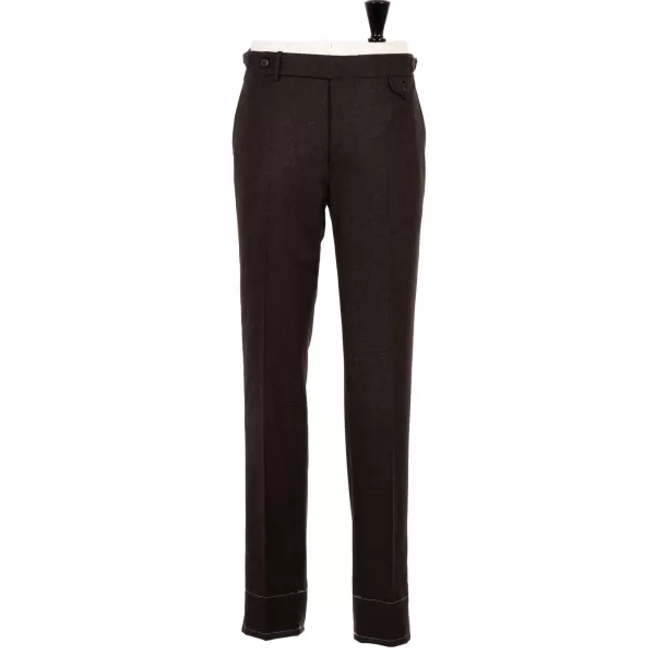 Rota Sartorial Exklusiv Fur Michael Jondral: Braune Flanellhose Aus Reiner Wolle* Hose