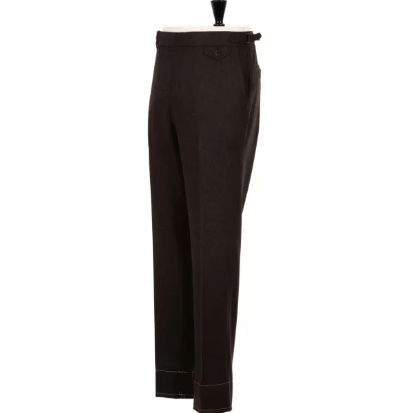 Rota Sartorial Exklusiv Fur Michael Jondral: Braune Flanellhose Aus Reiner Wolle* Hose