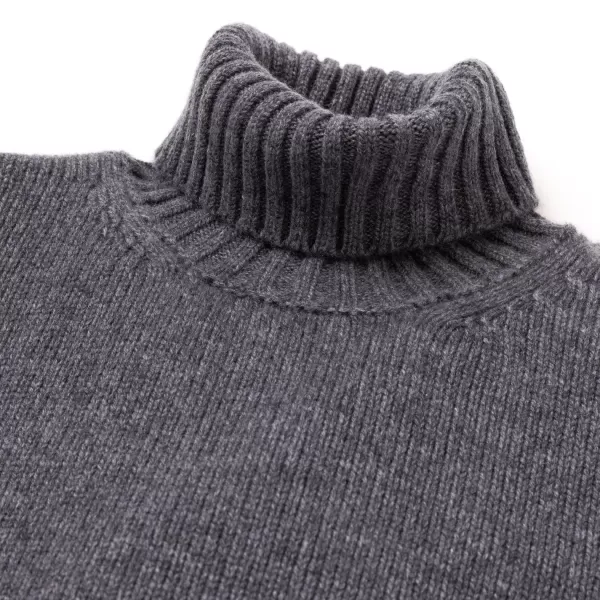 Fedeli Exklusiv Fur Michael Jondral: Flanellgrauer Rollkragenpullover Hergestellt* Strickwaren