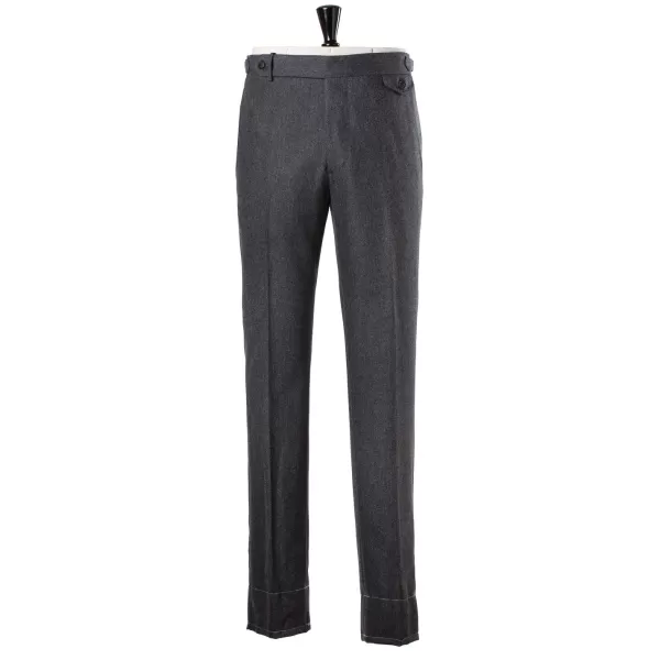 Rota Sartorial Exklusiv Fur Michael Jondral: Graue Flanellhose Aus Reiner Wolle Rota* Hose