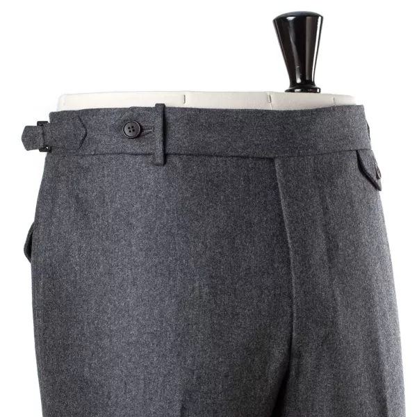 Rota Sartorial Exklusiv Fur Michael Jondral: Graue Flanellhose Aus Reiner Wolle Rota* Hose