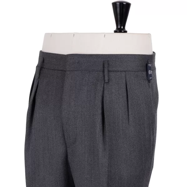 Rota Sartorial Exklusiv Fur Michael Jondral: Graue Hose „Hollywood" Mit Zwei Pleas* Hose
