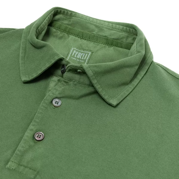 Fedeli Exklusiv Fur Michael Jondral: Longsleeve-Polo „North" Aus Reiner Giza-* Poloshirts Langarm