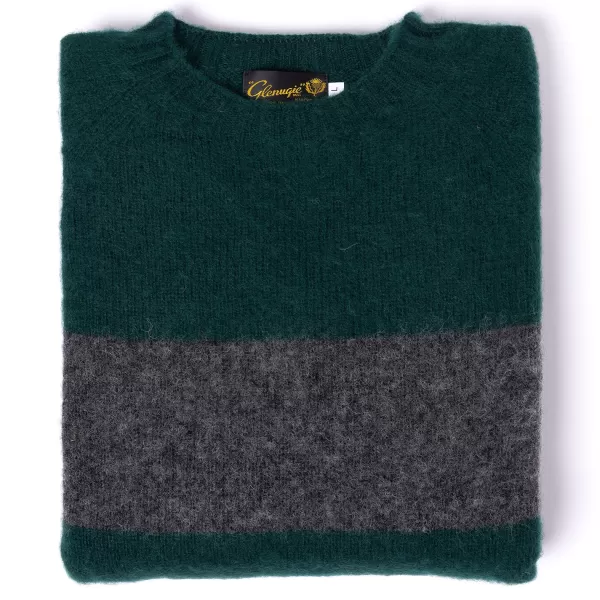 Glenugie Exclusive X Mj: Pullover Aus Reiner Wolle „College Stripe Jumper" C* Strickwaren
