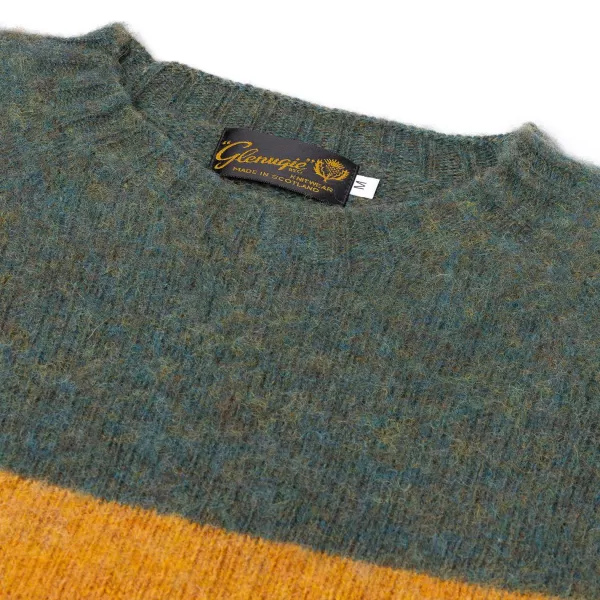 Glenugie Exclusive X Mj: Pullover Aus Reiner Wolle „College Stripe Jumper" C* Strickwaren