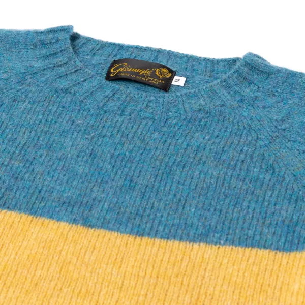 Glenugie Exclusive X Mj: Pullover „Stripe Jumper" Aus Reiner Wolle - C* Strickwaren