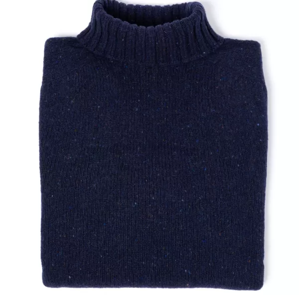 Glenugie X Mj: Pullover „Donegal Polo Jumper" Aus Reiner Wolle Supersoft Lam* Strickwaren
