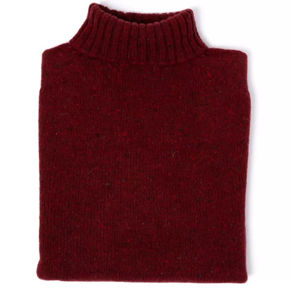 Glenugie X Mj: Pullover „Donegal Polo Jumper" Aus Reiner Wolle Supersoft Lam* Strickwaren
