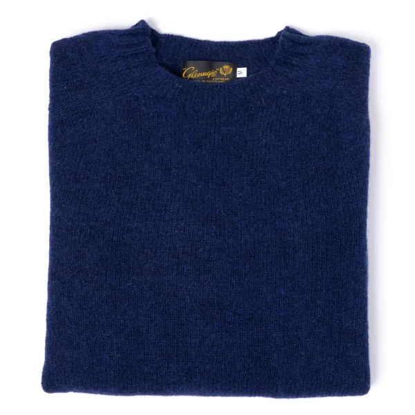 Glenugie X Mj: Rundpullover Aus Reiner Wolle Reiner, Weicher Shetland-Stoff* Strickwaren
