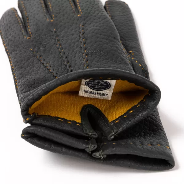 Thomas Riemer Wien Handschuh „Auerberg" Aus Peccary-Leder Mit Kaschmirfutter Hand S* Handschuhe