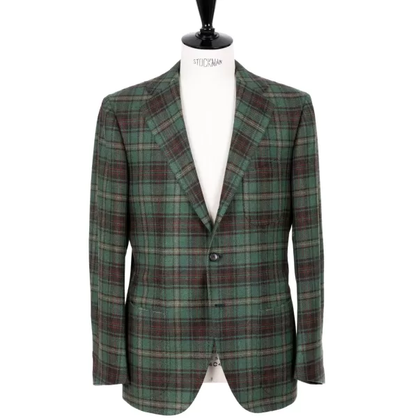 Cesare Attolini Jacke „Nuovo Tartan" Aus Reinem Kaschmir Reine Handarbeit* Anzugjacke