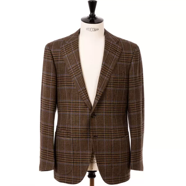 Cesare Attolini Jacke „Prince De Galles" Aus Reiner Merinowolle Von Fox Brother'S* Anzugjacke