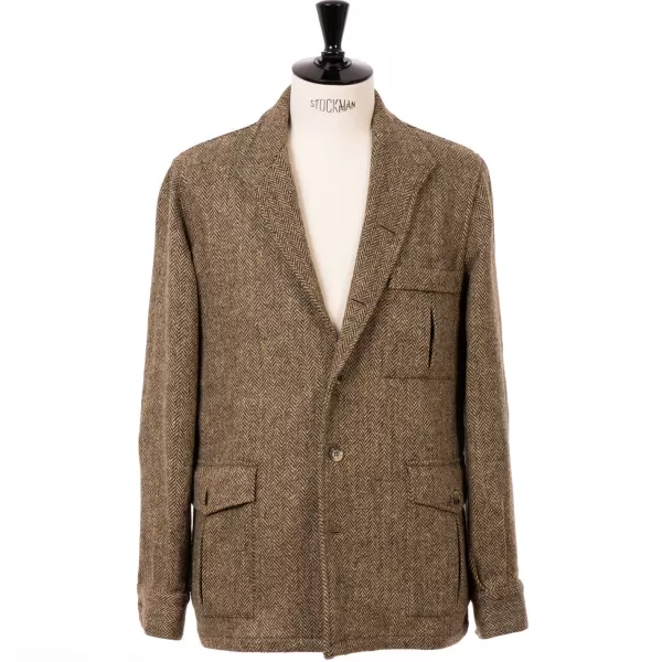 Justo Gimeno Limited Edition X Mj: Hemd-Jacke „Shooting-Teba" Aus Original Harris-T* Teba + Hemdjacken
