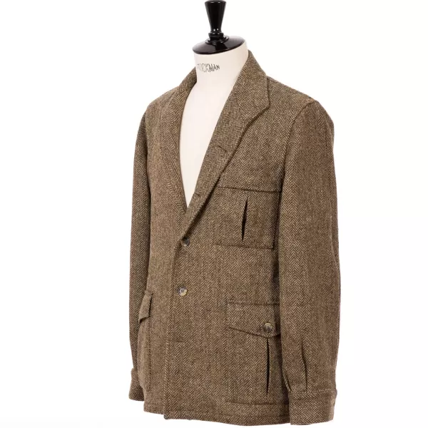 Justo Gimeno Limited Edition X Mj: Hemd-Jacke „Shooting-Teba" Aus Original Harris-T* Teba + Hemdjacken