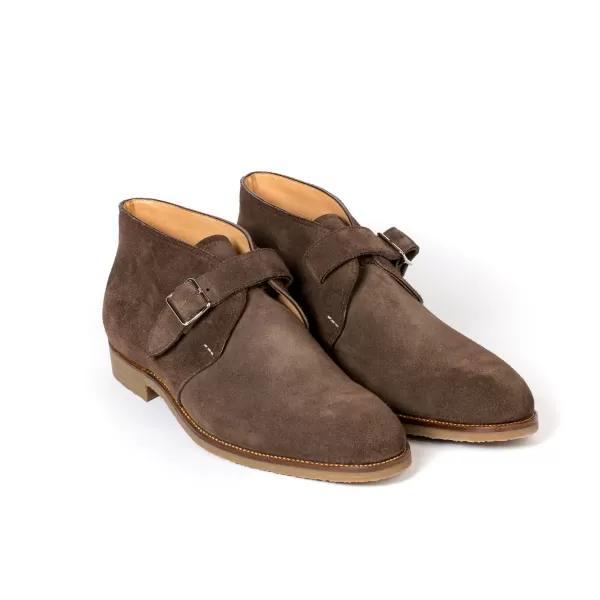 Saint Crispin's Monk-Stiefelette Aus Braunem Wildleder* Mto