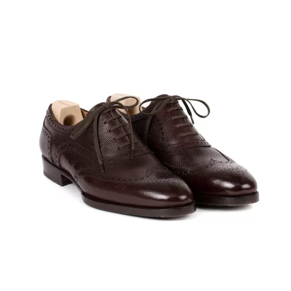 Saint Crispin's Oxford "Brogue American" Aus Genarbtem Kalbsleder - Reine Handarbeit* Mto