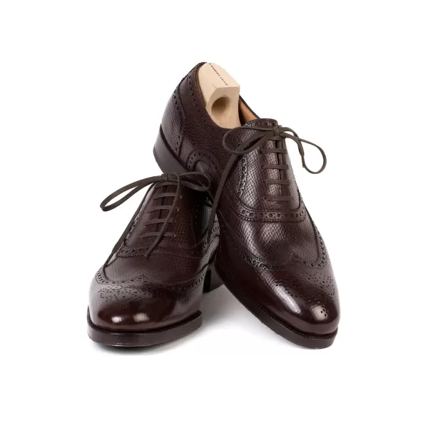 Saint Crispin's Oxford "Brogue American" Aus Genarbtem Kalbsleder - Reine Handarbeit* Mto