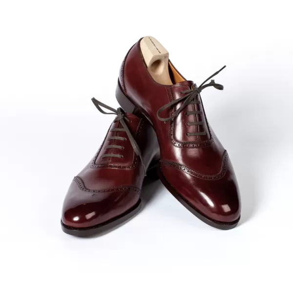 Saint Crispin's Oxford „Queens" Aus Burgunderfarbenem Kalbsleder Handkoloriert* Mto