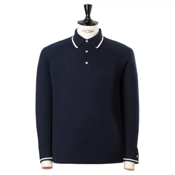 Guercilena 1944 Polopullover „Sartorial Knit-Polo" Aus Feinstem 1-Lagigem Kaschmir* Strickwaren