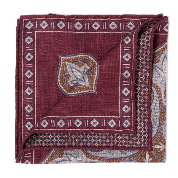 Manufaktur Rosi Rosi Collection X Mj: Einstecktuch „Paisley Square Double Print" In P* Taschentücher