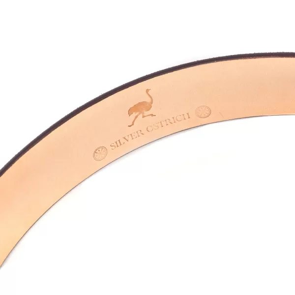 Silberner Strauß Silver Ostrich X Mj: Western-Gürtel "New Mexico" Aus Dunkelbraunem Wil* Gürtel