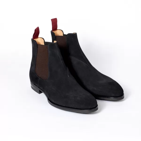 Saint Crispin's Stiefeletten „Chelsea" Aus Schwarzem Kalbsleder* Mto