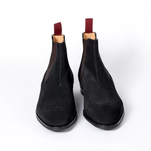 Saint Crispin's Stiefeletten „Chelsea" Aus Schwarzem Kalbsleder* Mto