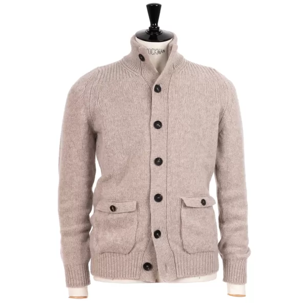 William Lockie Strickjacke „Lomond Knit-Bomber" Aus 4-Lagiger Geelong-Lammwolle* Strickwaren