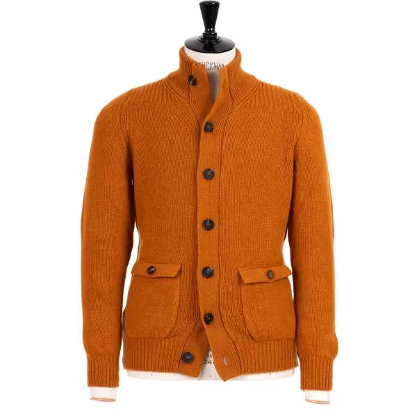 William Lockie Strickjacke „Lomond Knit-Bomber" Aus 4-Lagiger Geelong-Lammwolle* Strickwaren