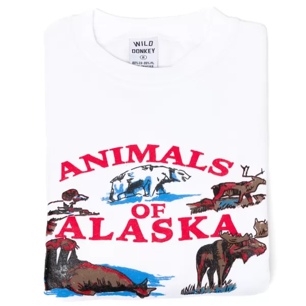 Sonderangebote X MJ Wild Donkey X Mj: Sweatshirt Aus Baumwollmischung Mit Vintage-Print „Tiere".* Pullover + T-Shirts