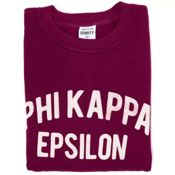 Sonderangebote X MJ Wild Donkey X Mj: Sweatshirt Mit Vintage-Buchstaben „Phi Kappa Epsi".* Pullover + T-Shirts